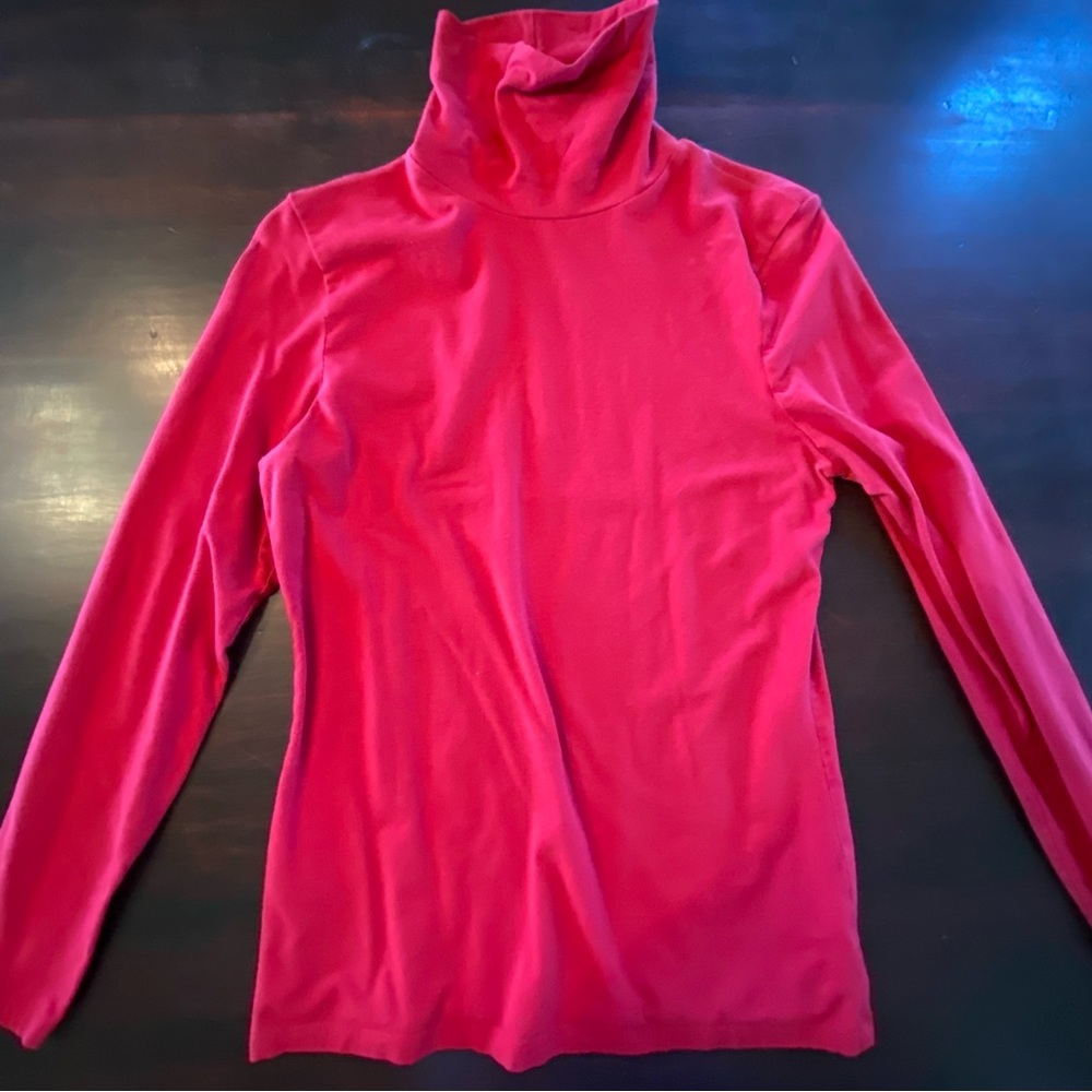 Merona Red Turtleneck Long Sleeve Top, size medium